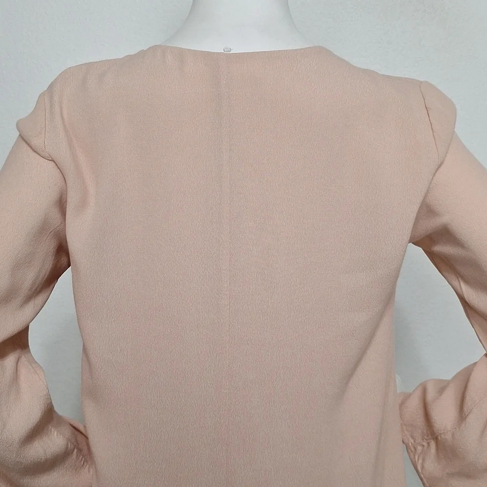 ASTR The Label Blush Pink Coquette Lace Up Cottagecore Shift Mini Dress Size S - Picture 8 of 12